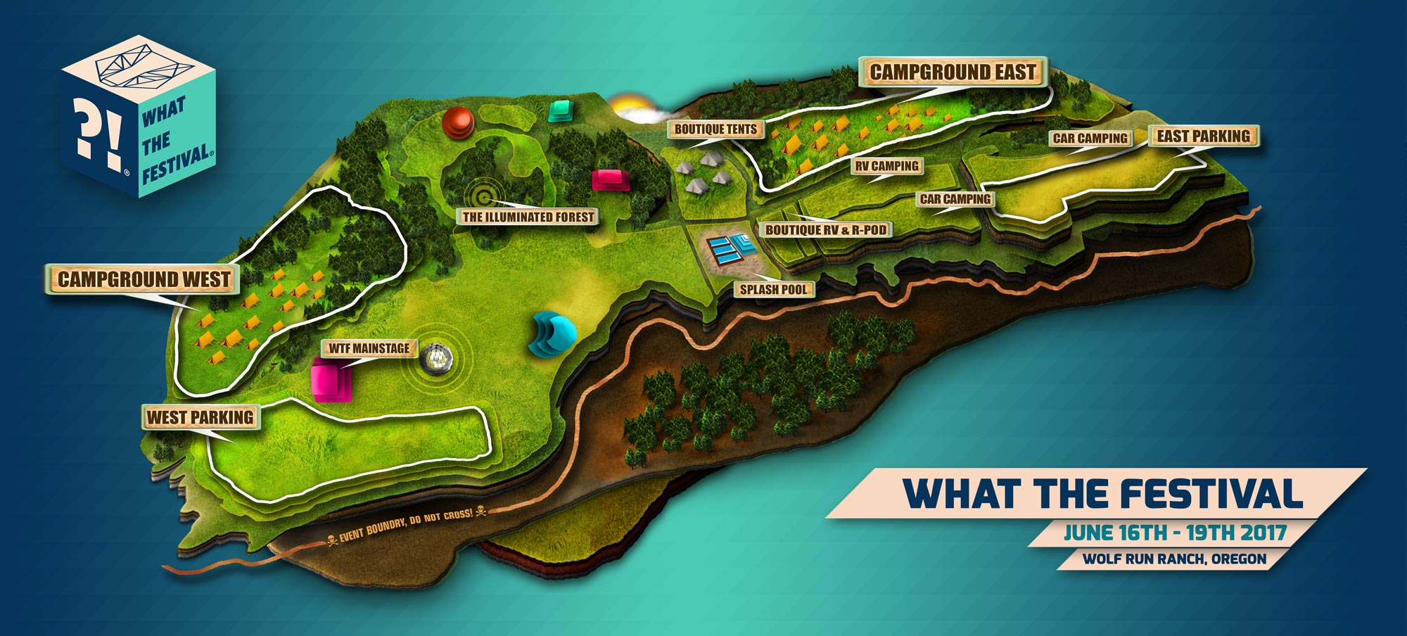 Parking and Camping, What The Festival, Site